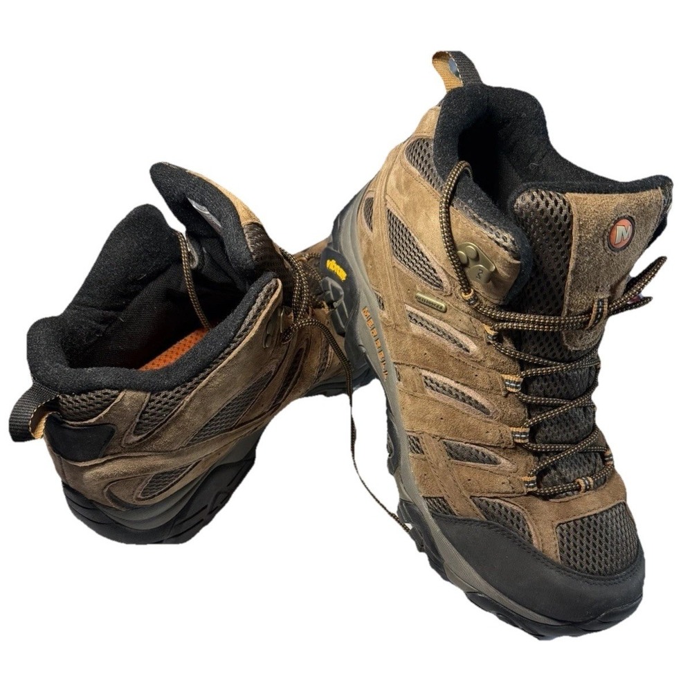 Merrell Men's Moab 2 Hiking Boots Brown/Black US 11W Medium Width MPN J06051W